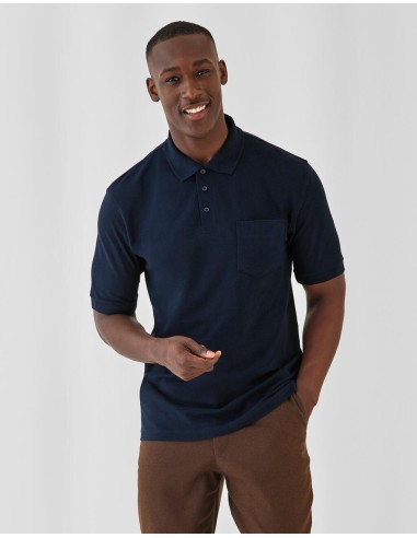 BetC-PU415-Unisex Polo Safran Pocket